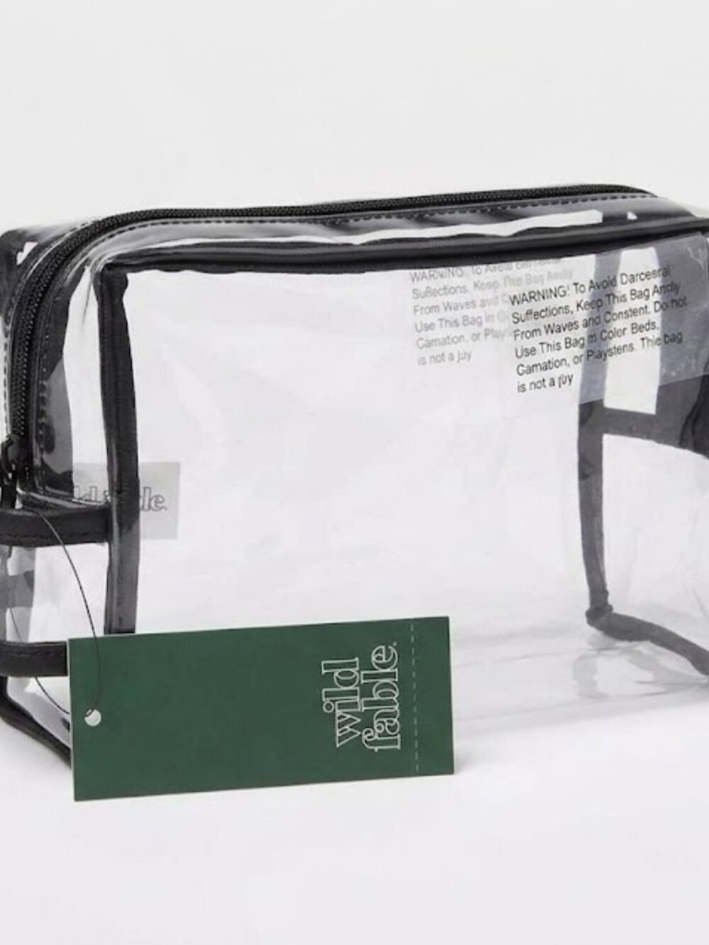 đ NWT Wild Fable Clear Multi-Purpose Stadium Travel & Makeup Bag đ